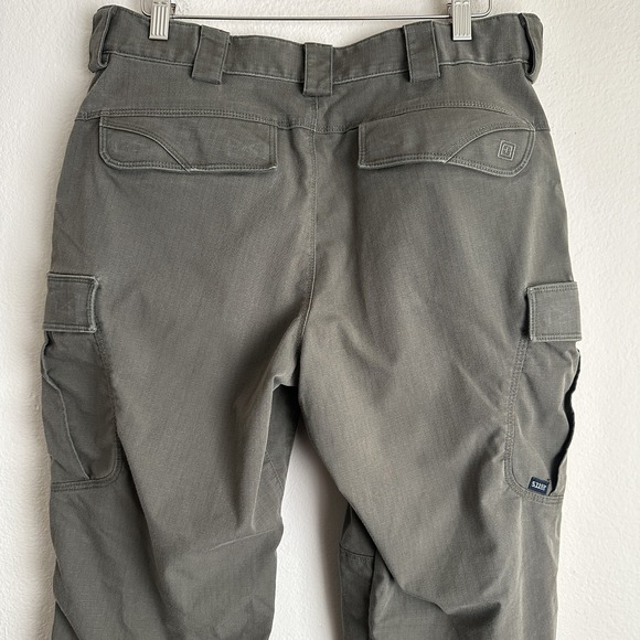 5.11 Tactical Pants Mens 34x32 Green Utility Ripstop Cargo Workwear Outdoor - Picture 5 of 13